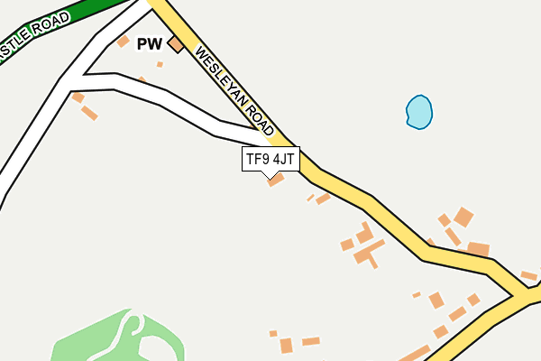 TF9 4JT map - OS OpenMap – Local (Ordnance Survey)