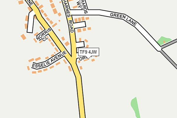 TF9 4JW map - OS OpenMap – Local (Ordnance Survey)