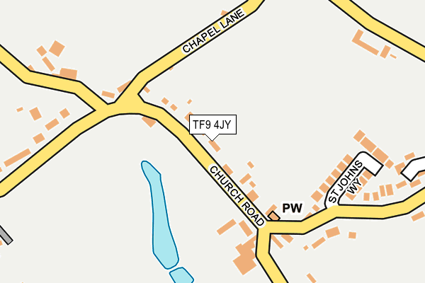 TF9 4JY map - OS OpenMap – Local (Ordnance Survey)