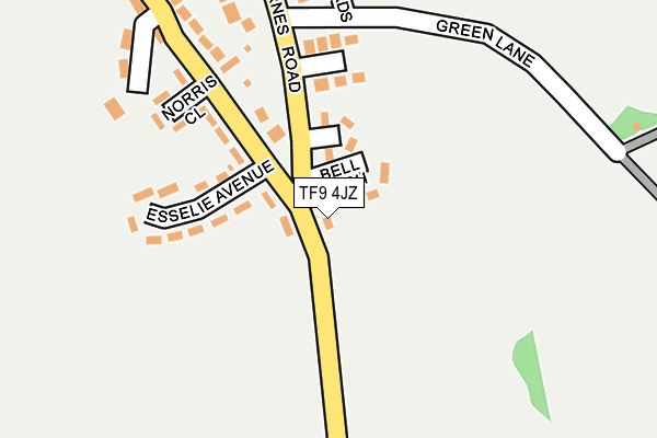 TF9 4JZ map - OS OpenMap – Local (Ordnance Survey)