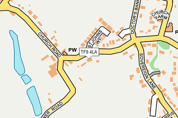 TF9 4LA map - OS OpenMap – Local (Ordnance Survey)