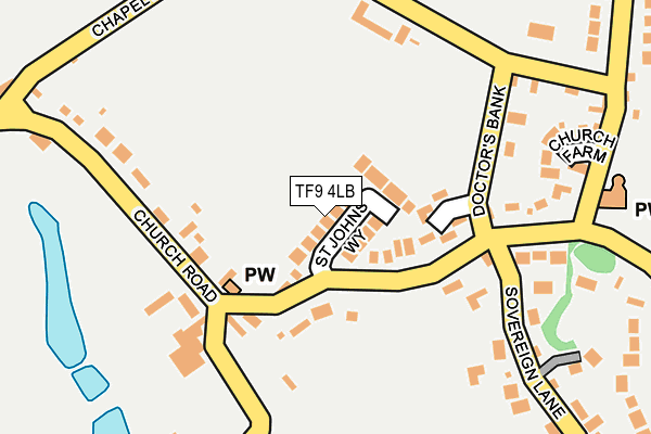 TF9 4LB map - OS OpenMap – Local (Ordnance Survey)