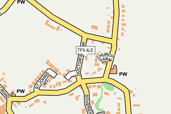 TF9 4LE map - OS OpenMap – Local (Ordnance Survey)