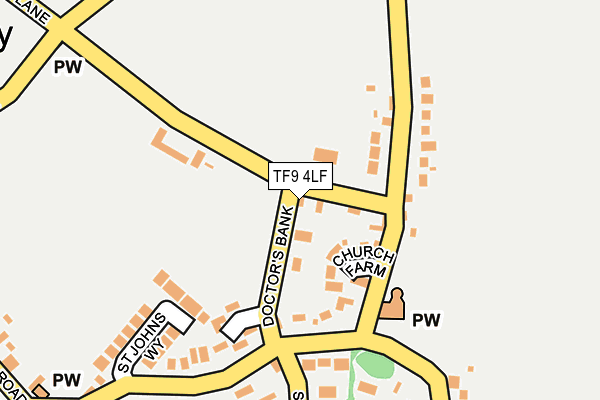 TF9 4LF map - OS OpenMap – Local (Ordnance Survey)