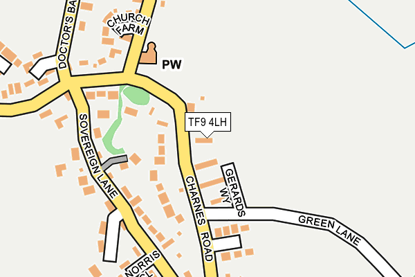 TF9 4LH map - OS OpenMap – Local (Ordnance Survey)