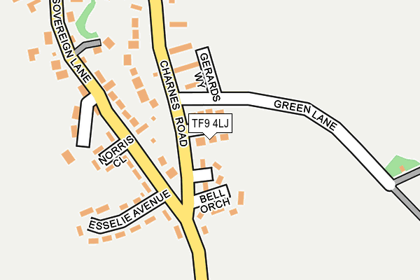 TF9 4LJ map - OS OpenMap – Local (Ordnance Survey)
