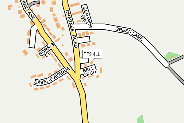 TF9 4LL map - OS OpenMap – Local (Ordnance Survey)