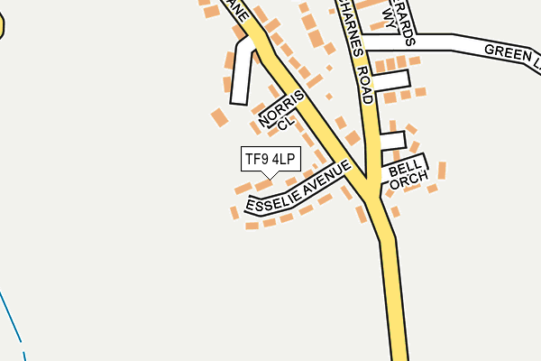 TF9 4LP map - OS OpenMap – Local (Ordnance Survey)