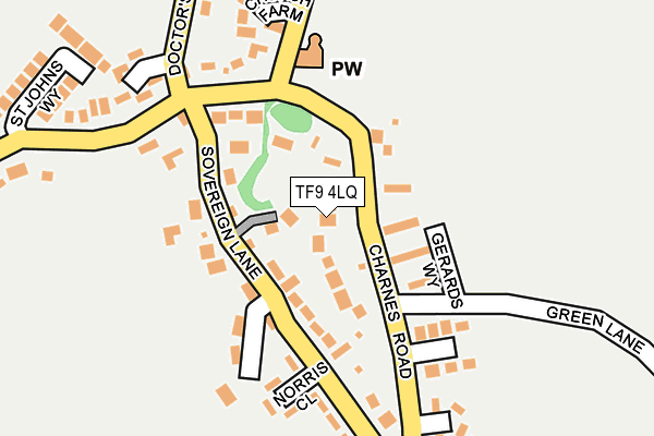 TF9 4LQ map - OS OpenMap – Local (Ordnance Survey)