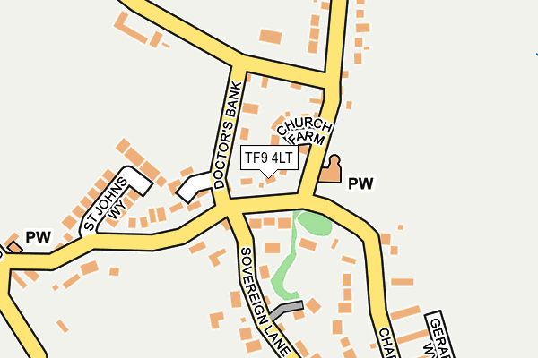 TF9 4LT map - OS OpenMap – Local (Ordnance Survey)