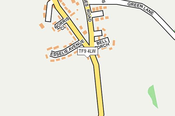 TF9 4LW map - OS OpenMap – Local (Ordnance Survey)