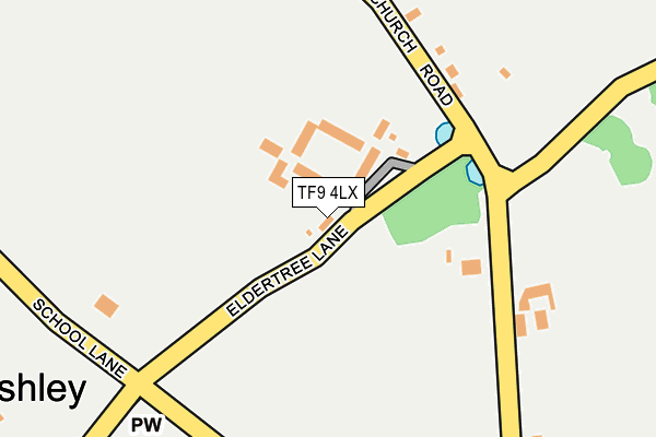TF9 4LX map - OS OpenMap – Local (Ordnance Survey)