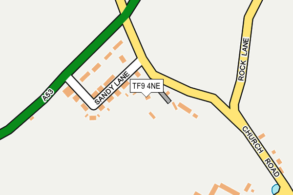 TF9 4NE map - OS OpenMap – Local (Ordnance Survey)