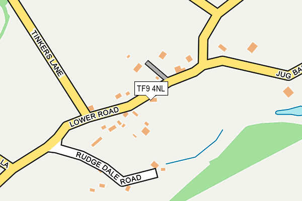 TF9 4NL map - OS OpenMap – Local (Ordnance Survey)
