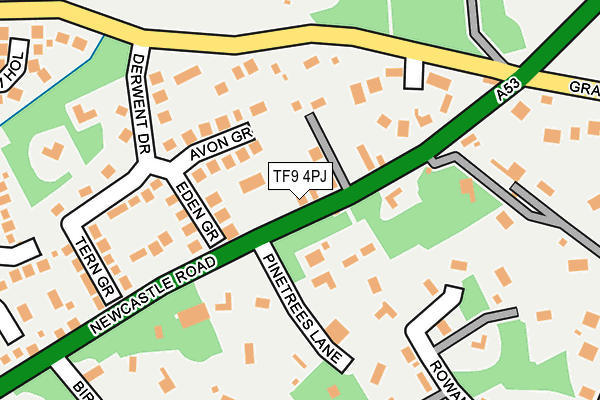 TF9 4PJ map - OS OpenMap – Local (Ordnance Survey)
