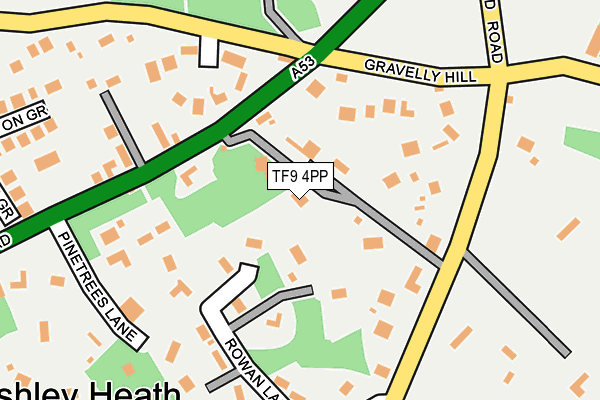 TF9 4PP map - OS OpenMap – Local (Ordnance Survey)