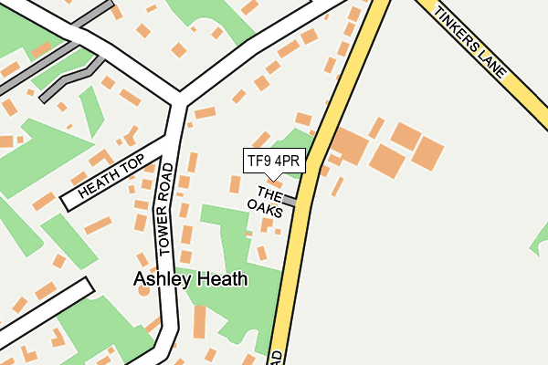 TF9 4PR map - OS OpenMap – Local (Ordnance Survey)