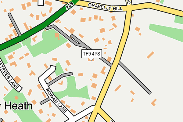 TF9 4PS map - OS OpenMap – Local (Ordnance Survey)