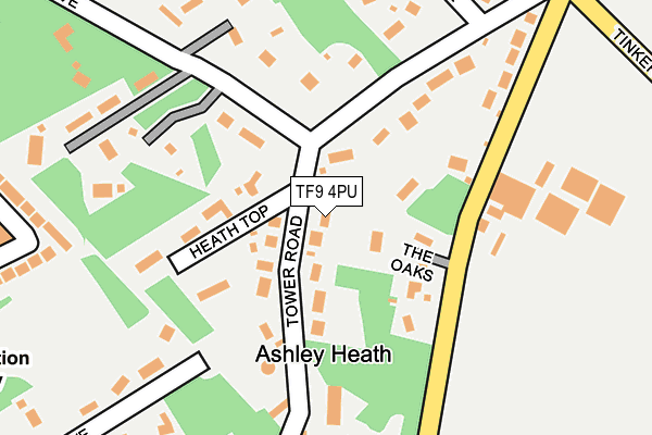 TF9 4PU map - OS OpenMap – Local (Ordnance Survey)