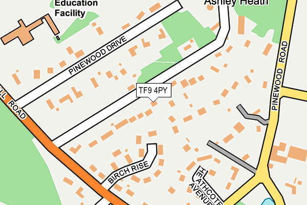 TF9 4PY map - OS OpenMap – Local (Ordnance Survey)