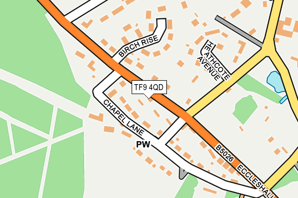 TF9 4QD map - OS OpenMap – Local (Ordnance Survey)