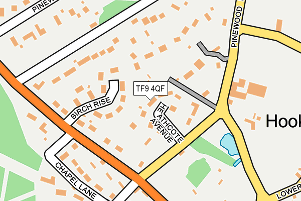TF9 4QF map - OS OpenMap – Local (Ordnance Survey)