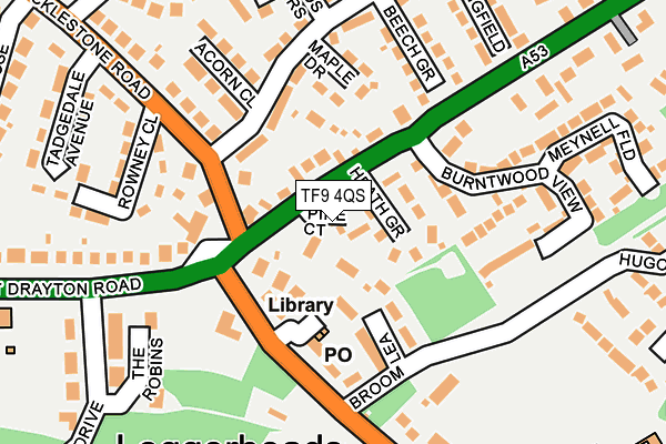 TF9 4QS map - OS OpenMap – Local (Ordnance Survey)