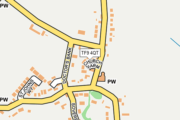 TF9 4QT map - OS OpenMap – Local (Ordnance Survey)