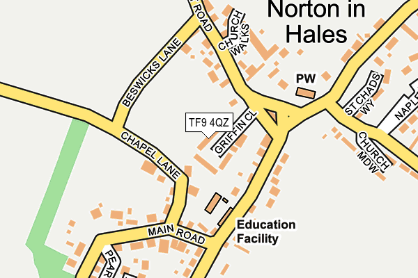 TF9 4QZ map - OS OpenMap – Local (Ordnance Survey)