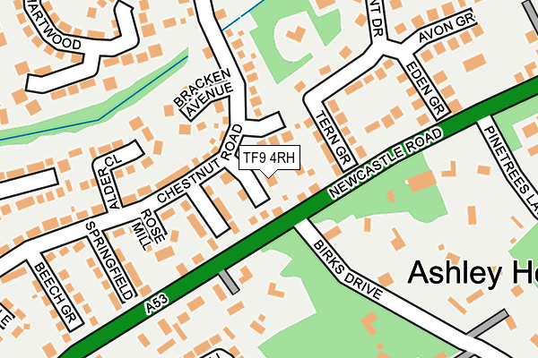 TF9 4RH map - OS OpenMap – Local (Ordnance Survey)