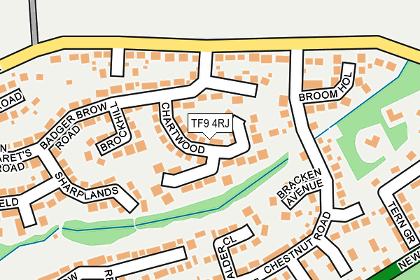 TF9 4RJ map - OS OpenMap – Local (Ordnance Survey)