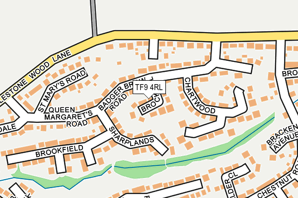 TF9 4RL map - OS OpenMap – Local (Ordnance Survey)