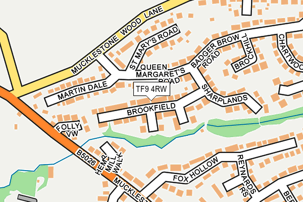 TF9 4RW map - OS OpenMap – Local (Ordnance Survey)