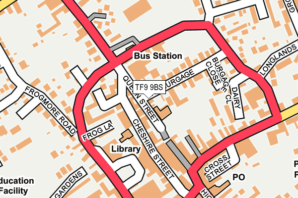 TF9 9BS map - OS OpenMap – Local (Ordnance Survey)