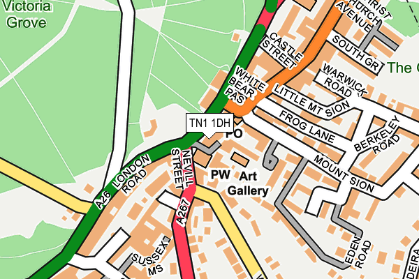 TN1 1DH map - OS OpenMap – Local (Ordnance Survey)