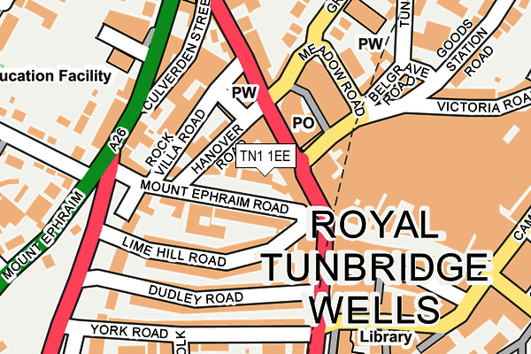 Map of SPIDER QUANTITY SURVEYING LTD at local scale