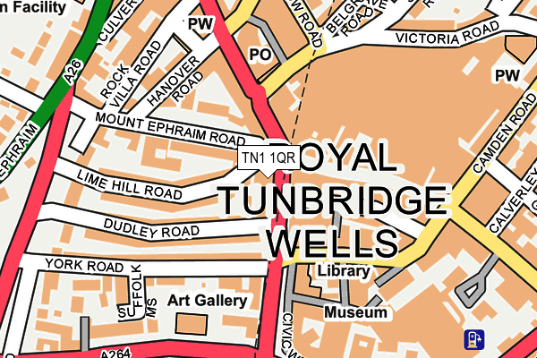 TN1 1QR map - OS OpenMap – Local (Ordnance Survey)