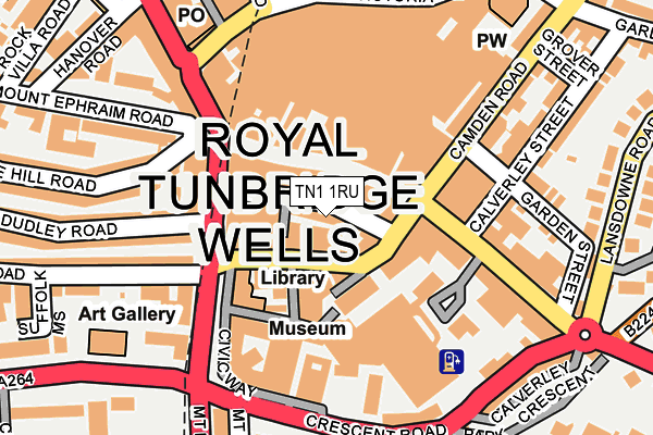 TN1 1RU map - OS OpenMap – Local (Ordnance Survey)