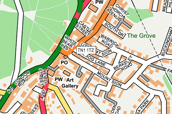 TN1 1TZ map - OS OpenMap – Local (Ordnance Survey)
