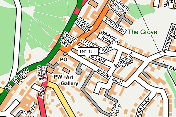 TN1 1UD map - OS OpenMap – Local (Ordnance Survey)