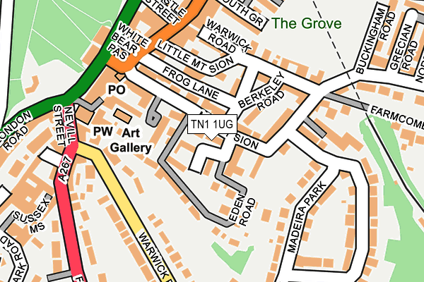 TN1 1UG map - OS OpenMap – Local (Ordnance Survey)