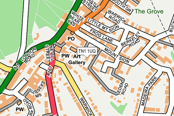 TN1 1UQ map - OS OpenMap – Local (Ordnance Survey)