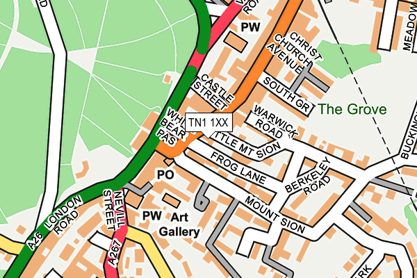 TN1 1XX map - OS OpenMap – Local (Ordnance Survey)