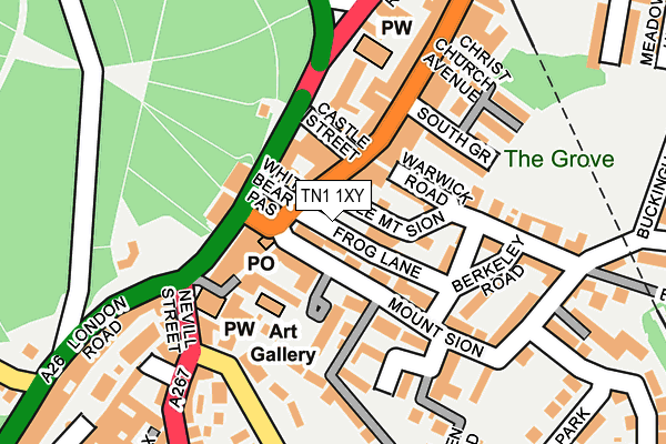 TN1 1XY map - OS OpenMap – Local (Ordnance Survey)