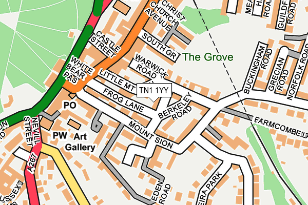 TN1 1YY map - OS OpenMap – Local (Ordnance Survey)