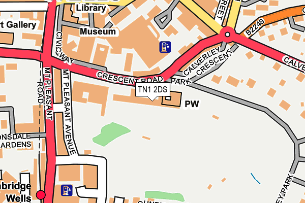 TN1 2DS map - OS OpenMap – Local (Ordnance Survey)