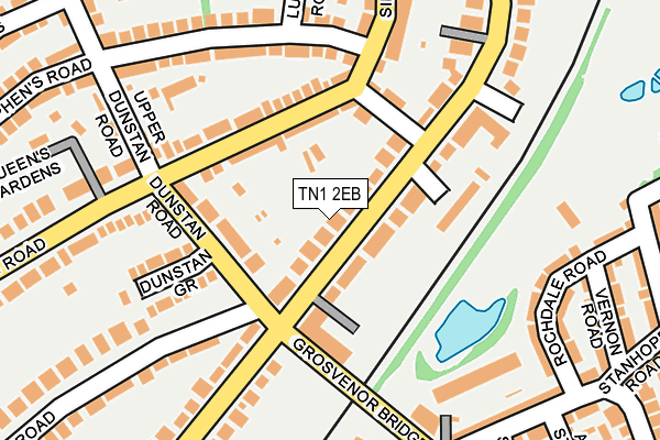 TN1 2EB map - OS OpenMap – Local (Ordnance Survey)