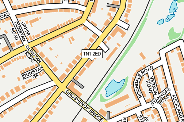 TN1 2ED map - OS OpenMap – Local (Ordnance Survey)