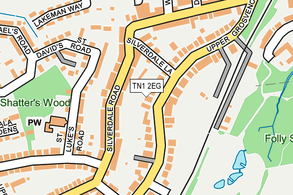 TN1 2EG map - OS OpenMap – Local (Ordnance Survey)