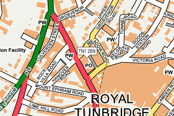 TN1 2EN map - OS OpenMap – Local (Ordnance Survey)